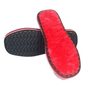 【4双送1双】厚绒橡塑防滑手工毛线拖鞋底子 棉拖鞋鞋底 耐磨防滑