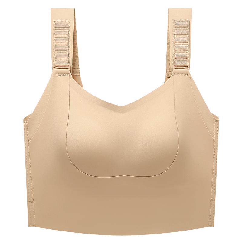 润微宽肩带运动背心女内搭外穿吊带女士防下垂内衣一体式文胸美背