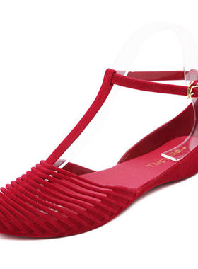 陌莎夏季罗马复古凉鞋果冻鞋雨鞋
