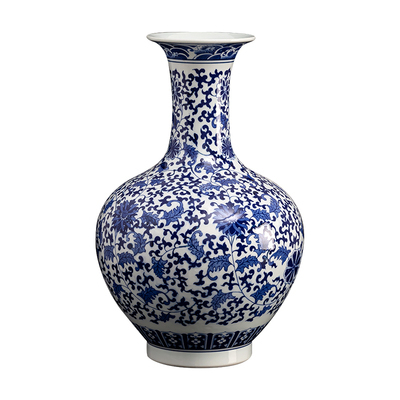 景德镇仿古电视柜中式风青花瓷