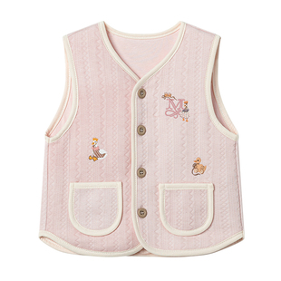 嫚熙童装男女童马甲秋冬款内搭保暖小背心婴幼儿坎肩上衣外穿马夹