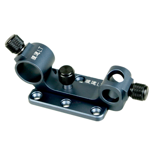 狼途钓箱配件铝镁合金拐角炮台插片式底盘饵盘鱼护一体架滑动底座