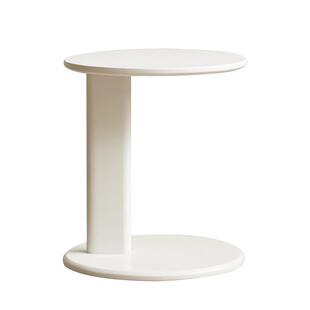 源氏木语加兰实木茶几简约现代奶油风边几客厅家用白色组合茶桌