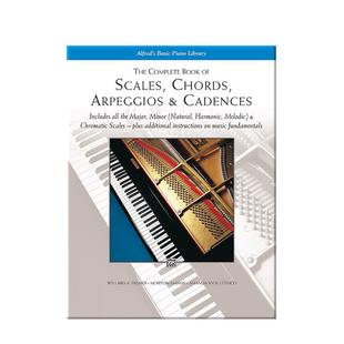 音阶 和弦 琶音与韵律书 钢琴独奏 Alfred原版乐谱书 The Complete Book of Scales Chords Arpeggios Cadences 00-5743