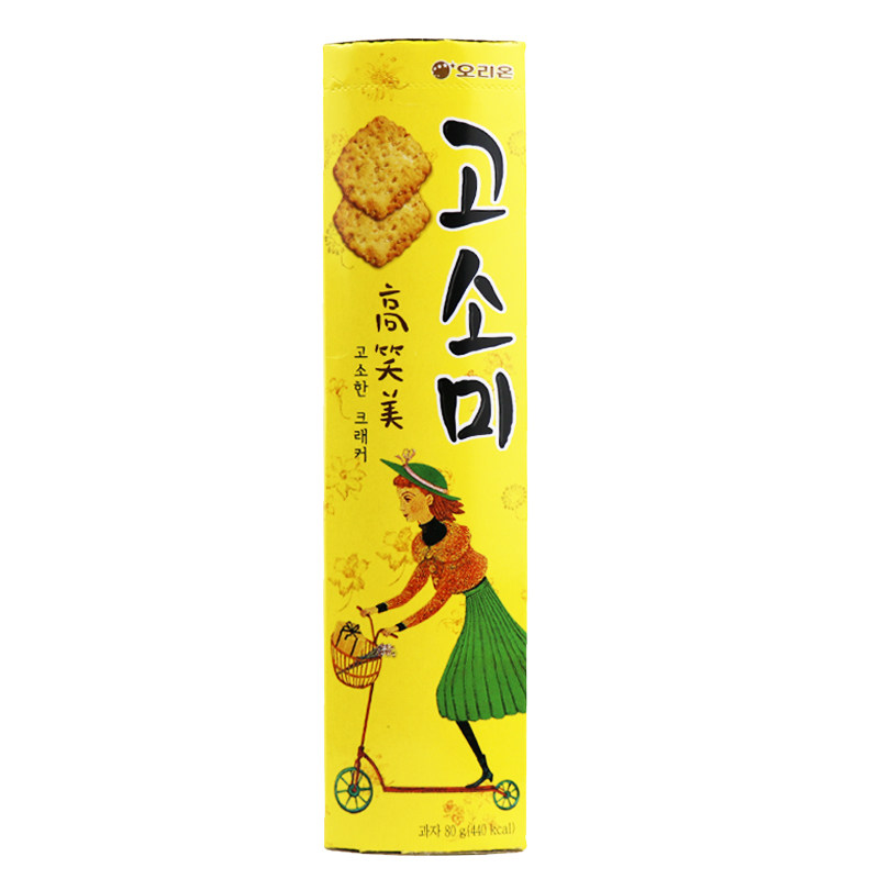 好丽友韩国进口薄脆芝麻饼干