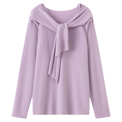 RUISHI芮时100绵羊毛披肩v领毛衣