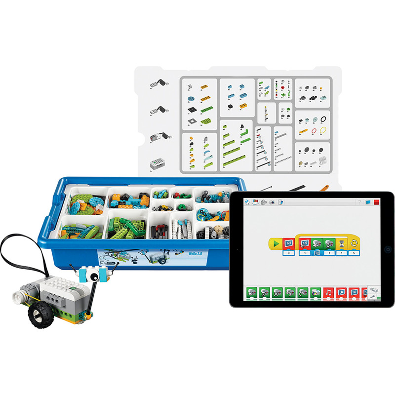 wedo2.0编程积木机器人小颗粒儿童益智拼插玩具45300scratch教具