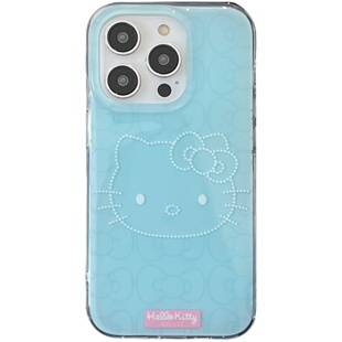 kaia 奶蓝色简约HelloKitty适用iphone17promax手机壳苹果16新款13彩色链条14promax女13pro创意挂绳苹果12软