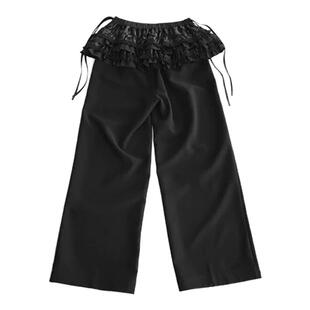 MANZANILLA 设计师品牌 25春夏 蕾丝蛋糕裙拼接长裤 SOLSOL买手店