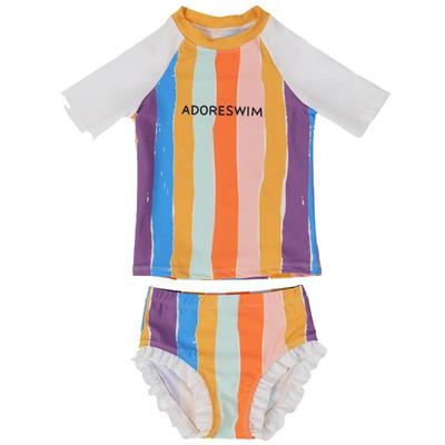 爱多尔防晒泳衣速干分体泳衣女童