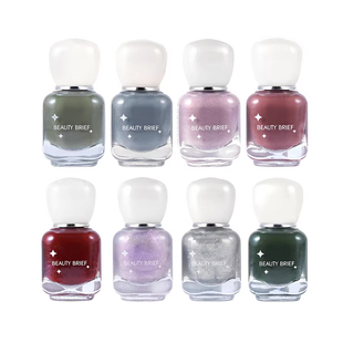 miniso名创优品小方糖小星球水性指甲油胶持久亮油显白美甲秋冬女