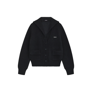 【明星同款】WE11DONE女士水手领针织开衫巴恩风