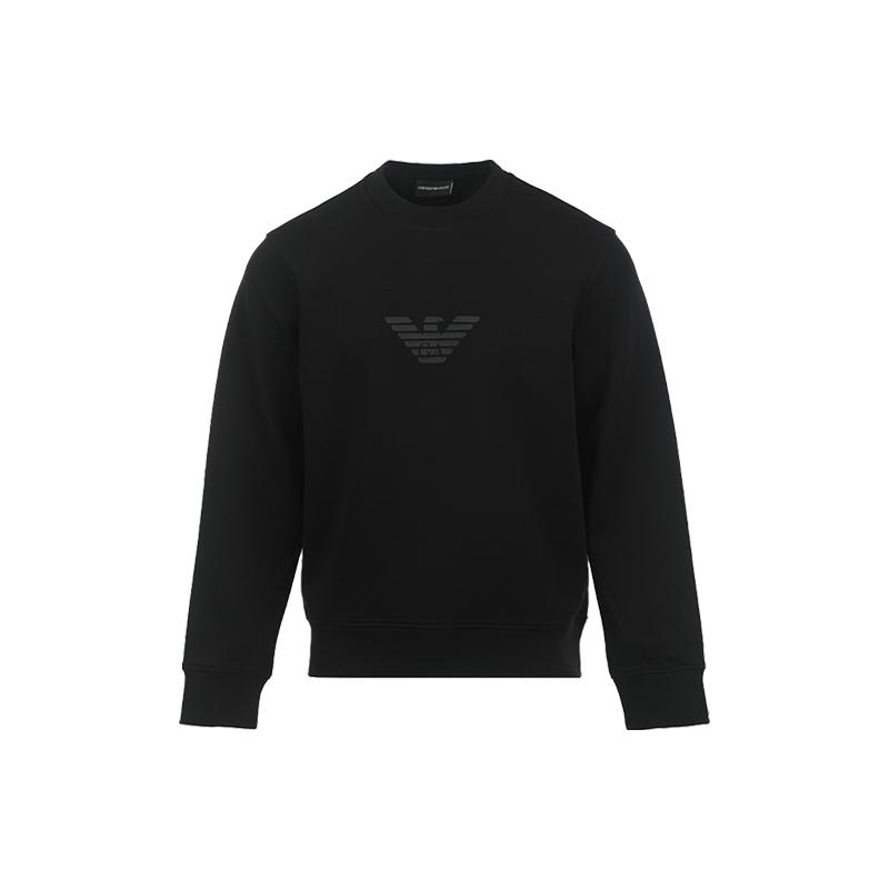 【自营】EMPORIO ARMANI/阿玛尼男士logo徽标宽松圆领套头卫衣