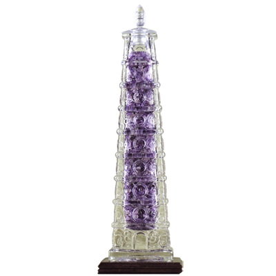麦玲玲吉庆堂紫气东来文昌塔事业办公桌九层宝塔书房紫水晶摆件