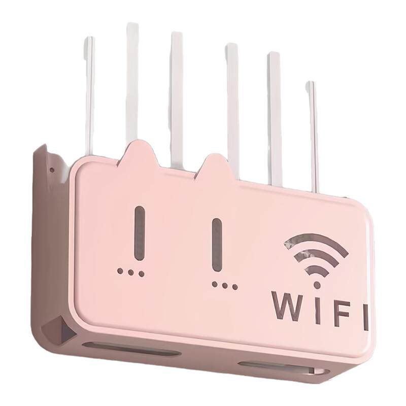 wifi挂墙架免打孔猫咪置物架