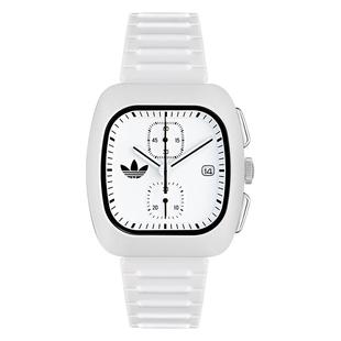 adidas Originals阿迪达斯三叶草陶瓷表壳复古石英手表男女情侣款