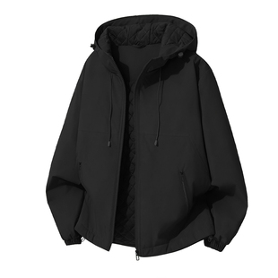 班尼路S&K系列加厚外套男款2025新款冬季连帽防水防风男装夹克衫A