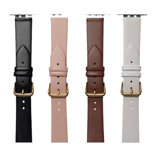 适用iwatch8表带柔软真皮apple watch6代5苹果s7手表se代4/3/2/138/42/44/45mm男款薄款皮质Ultra防水防汗