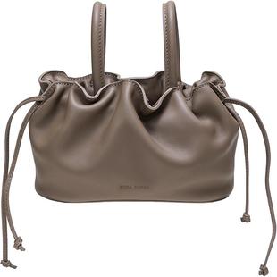 DREA BASAA半山流线包Flow系列小号女包时尚褶皱水桶包真皮斜挎包