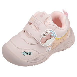 百丽童鞋冬季加绒保暖运动鞋儿童舒适软底宝宝鞋男女童轻便跑步鞋