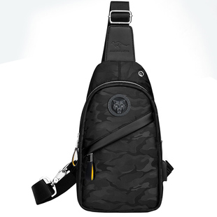 男士胸包2022男款牛津布斜挎潮牌男生休闲背包ins胸前迷彩单肩包