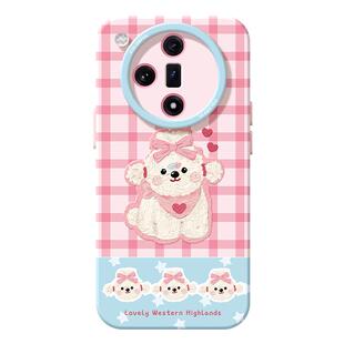 适用oppofindx8手机壳女款findx9pro保护套硅胶ultra全包防摔x7por磨砂外壳x6狗狗油画0pp0格子x8pro新款软壳