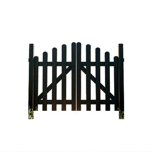 户外庭院子碳化防腐木门入户围栏门室外花园栅栏门小篱笆门菜园门