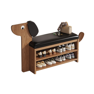 小狗换鞋凳门口家用可坐鞋柜坐凳一体入户门穿鞋凳进门凳2026新款