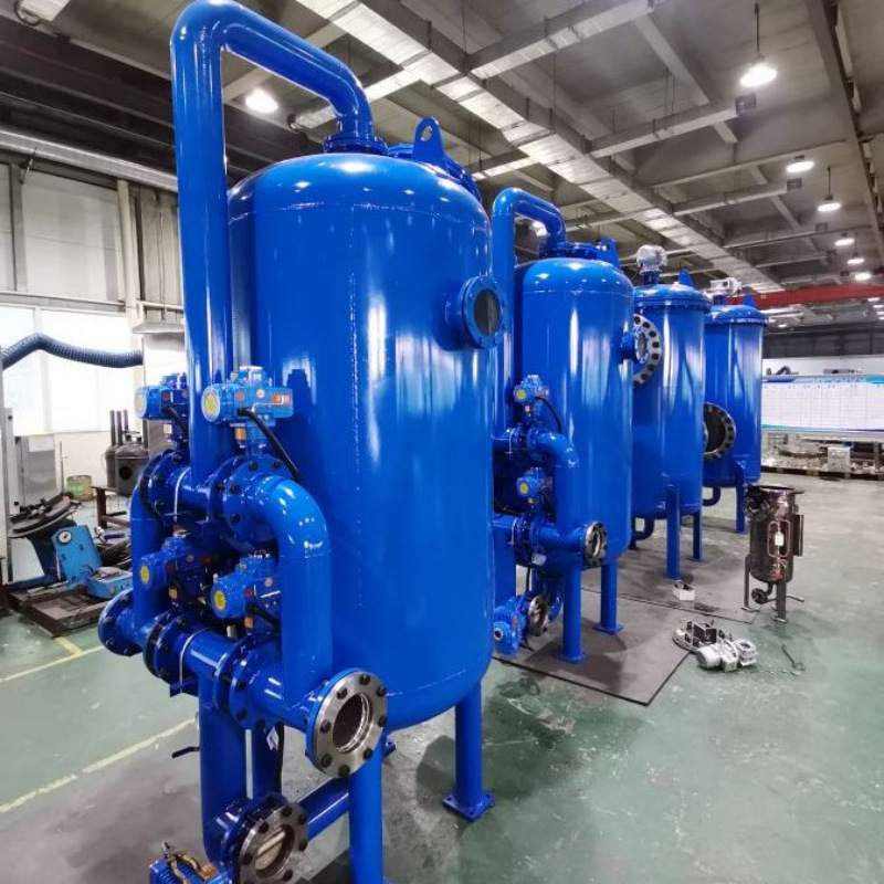 农业喷灌河水4寸砂石过滤器高效精准过滤自动叠片离心过滤器价格