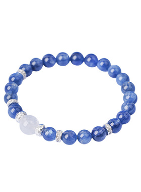 山川心语天然蓝晶石猫眼手链