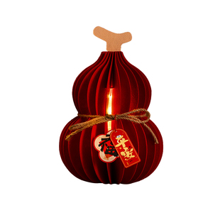 新年葫芦灯笼小摆件2026马年装饰品客厅玄关桌面春节过年氛围布置