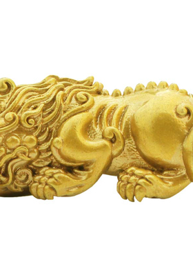 天禄一对皮丘貔貅男士实心黄铜