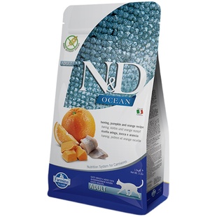 意大利Farmina法米娜猫粮法明娜鸡肉石榴鲱鱼甜橙无谷成幼猫粮5kg