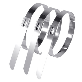 不锈钢扎带304高强度自锁式金属强拉力耐蚀缎带室外绑钢扎带船舶