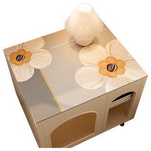 床头柜垫子防水防油硅胶桌垫轻奢高级感冰箱防尘盖布套罩洗衣机垫