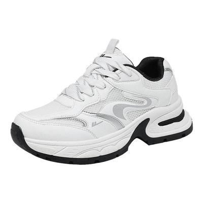 回力男鞋银色老爹鞋网面透气