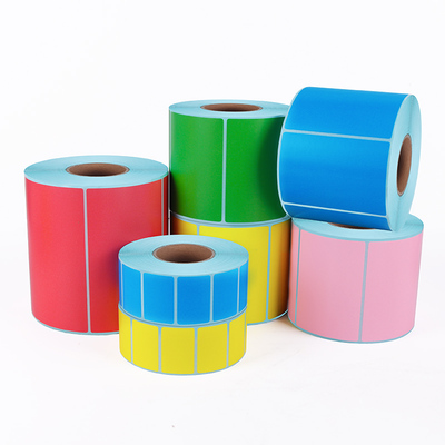 彩色热敏纸标签纸三防贴纸绿色黄橙红60×40*30 50 70 100打印纸