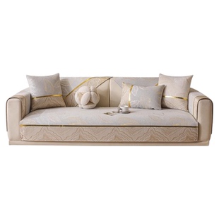 2025新款四季通用简约风沙发盖垫高级雪尼尔防滑沙发坐垫沙发套罩