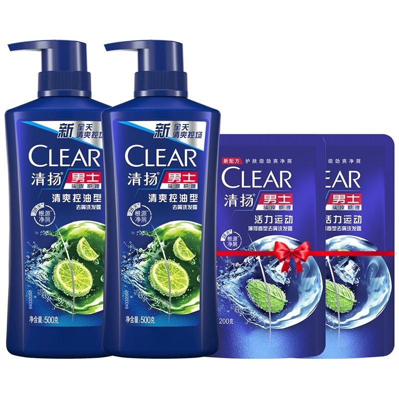 清扬男士洗发水去屑控油止痒清爽洗头膏品牌正品