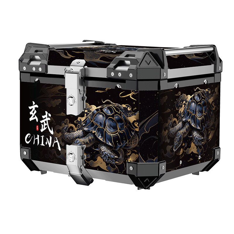 铝合金尾箱45L大容量多功能摩托车后尾箱防摔抗压户外摩旅储物箱