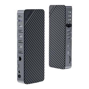 ORICO奥睿科桌面扩展坞typec拓展20合1全功能Displaylink四屏异显HDMI转换器DP适用MacBook雷电4电脑笔记本