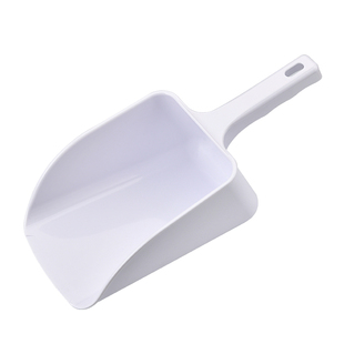 加厚PP塑料铲子取冰勺制冰机冰块舀冰奶茶店用PC平口冰铲面粉米铲