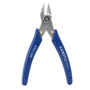 水口钳斜口钳电子顶切斜嘴钳修边不锈钢电工模型高达工具可剪钢丝