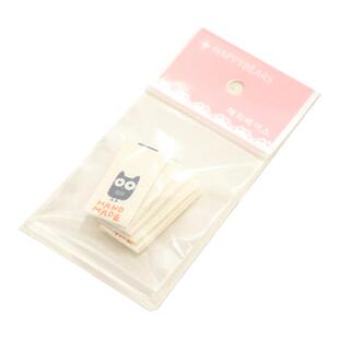 韩国进口happybears布标 装饰标签 手工纯棉领标豪华织唛小兔小猴