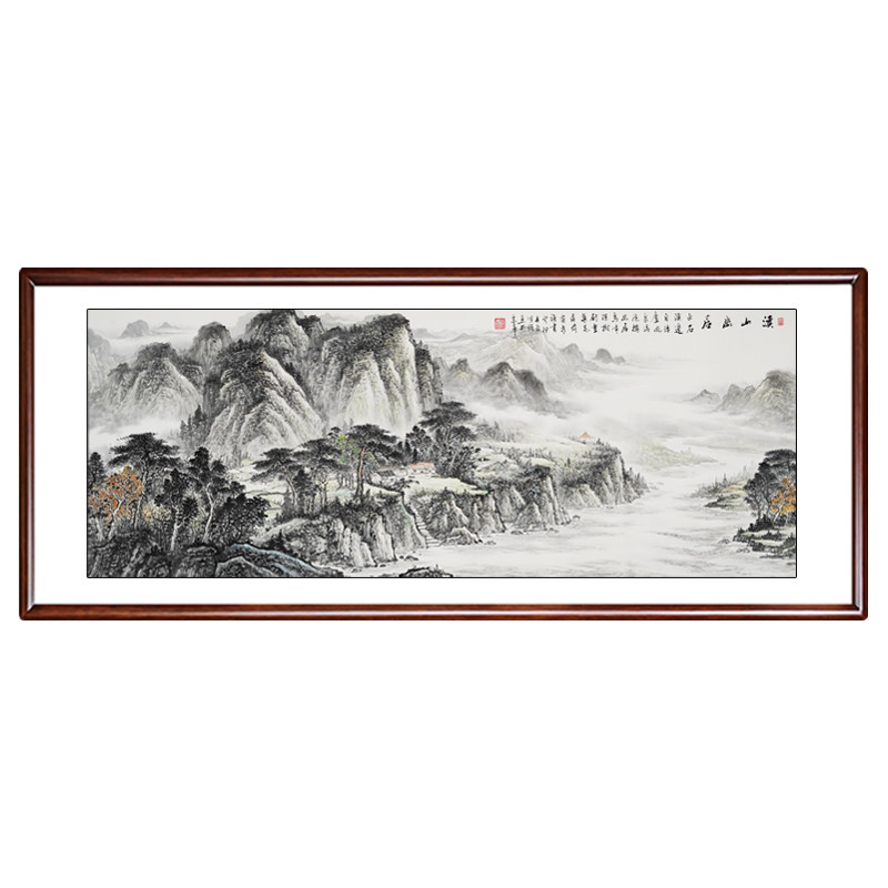 中美协名家纯手绘水墨山水画国画