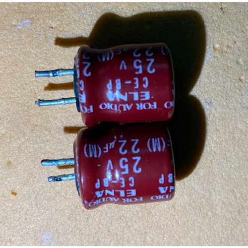 议价日本依娜foraudio红袍25V22UF音频专用耦合电容维修