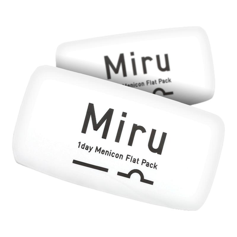 目立康日本米如Miru小纸片隐形近视眼镜日抛30片装