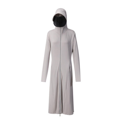 茉寻源沙仙女云袍防晒衣女长款夏新款全身防紫外线宽松连帽防晒服