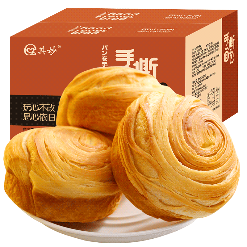 厚切吐司面包早餐手撕切片整箱