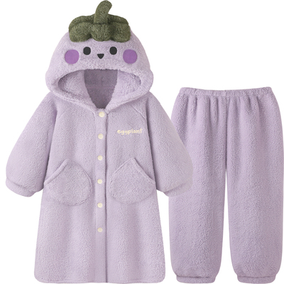 『茄茄派对』睡衣女款冬加厚保暖